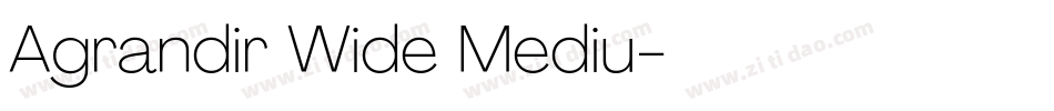Agrandir Wide Mediu字体转换